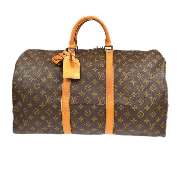 Authenticity Guaranteed LOUIS VUITTON KEEPALL TRAVEL HANDBAG MONOGRAM - Picture 1 of 10